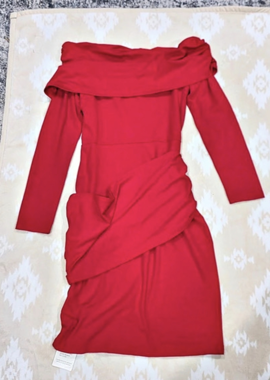 Red Long Sleeve Dress Size Small New